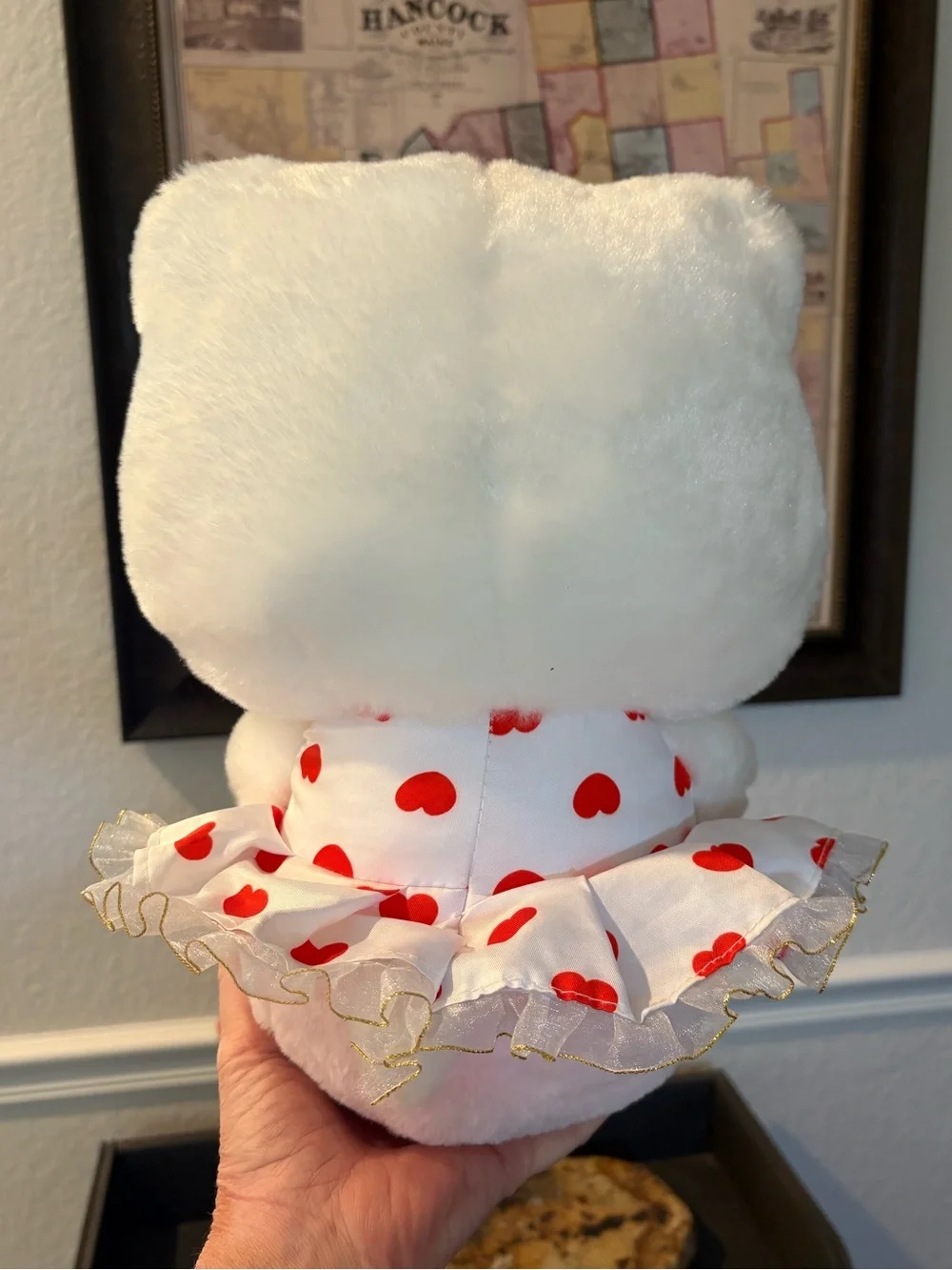 Hello Kitty Cafe Las Vegas Bag Tote & Heart Plush Stuffed Toy Gift Set Souvenir